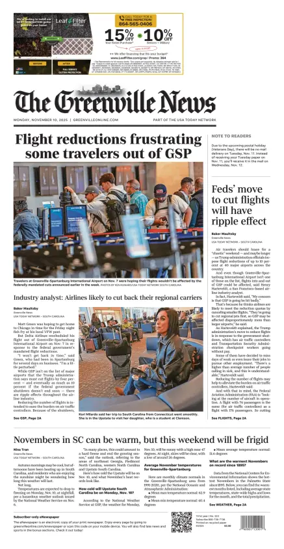 Cover of The Greenville News