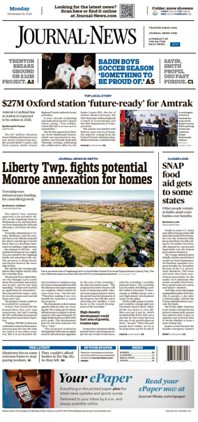 Cover of Hamilton Journal News