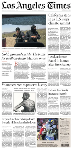 Cover of Los Angeles Times