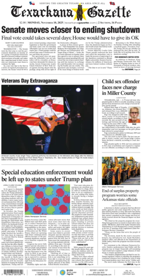 Cover of Texarkana Gazette