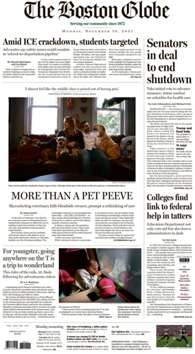 Cover of The Boston Globe