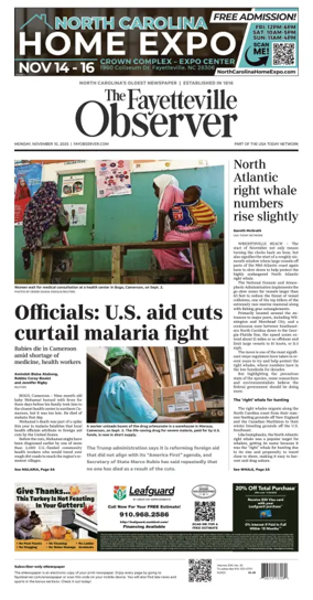 Cover of The Fayetteville Observer