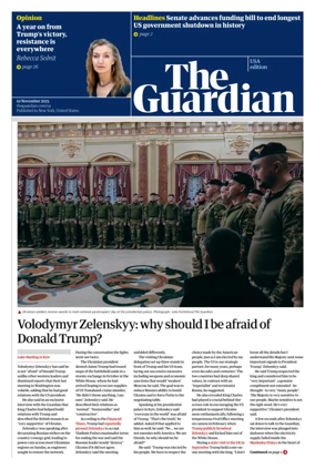 Cover of The Guardian (USA)