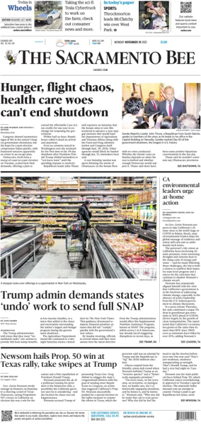 Cover of The Sacramento Bee