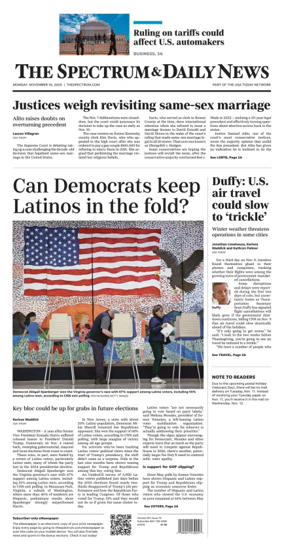 Cover of The Spectrum & Daily News