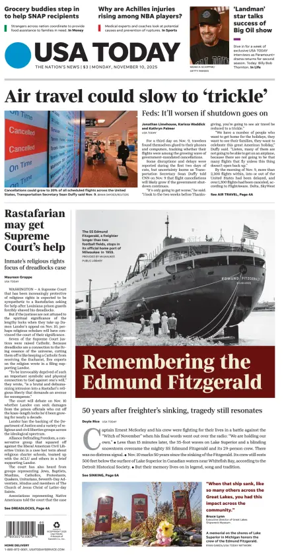 Cover of USA TODAY US Edition