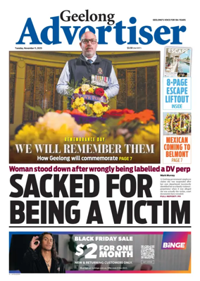 Cover of Geelong Advertiser