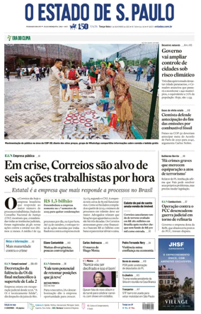 Cover of O Estado de S. Paulo