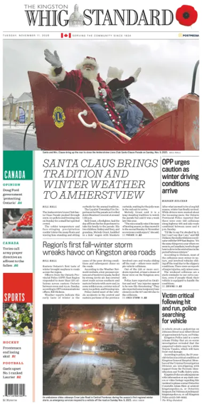 Cover of Kingston Whig-Standard