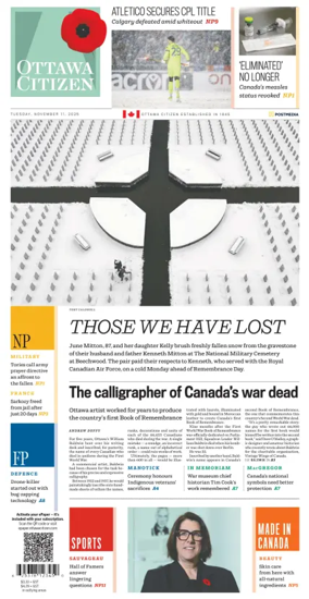 Cover of Ottawa Citizen