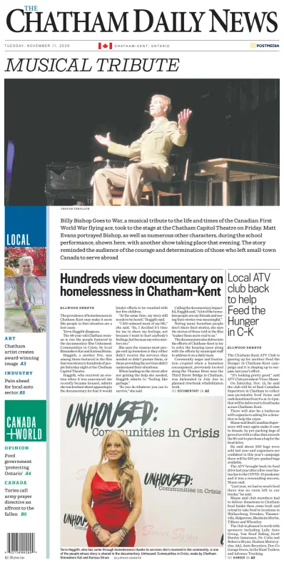 Cover of The Chatham Daily News