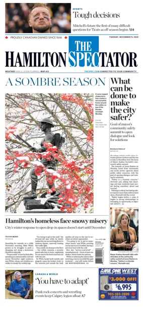 Cover of The Hamilton Spectator