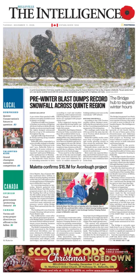 Cover of The Intelligencer (Belleville)