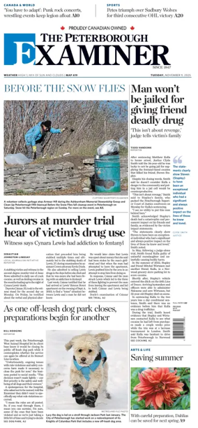 Cover of The Peterborough Examiner