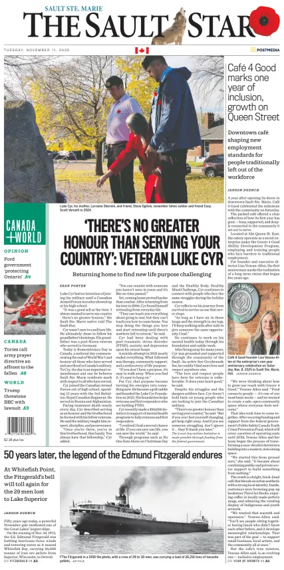 Cover of The Sault Star