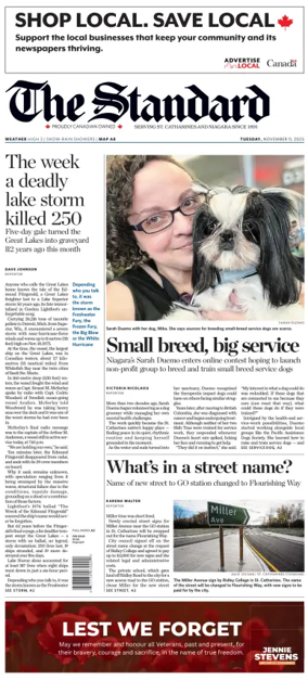 Cover of The Standard (St. Catharines)