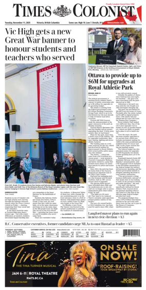 Cover of Times Colonist