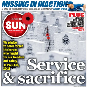 Cover of Toronto Sun