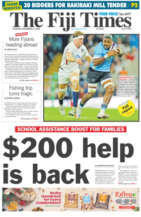 Cover of The Fiji Times