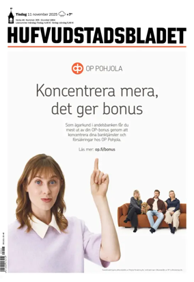 Cover of Hufvudstadsbladet