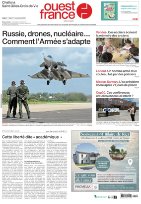 Cover of Ouest France (Challans / Saint-Gilles-Croix-de-Vie)