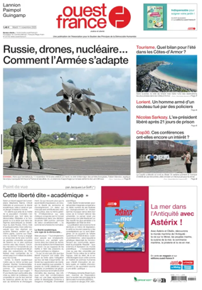 Cover of Ouest France (Lannion)