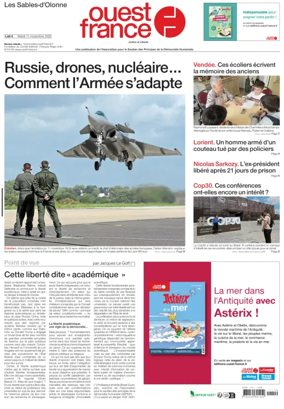 Cover of Ouest France (Les Sables-d'Olonne)