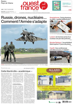 Cover of Ouest France (Redon / Pays de Vilaine)