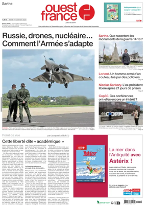 Cover of Ouest France (Sarthe)