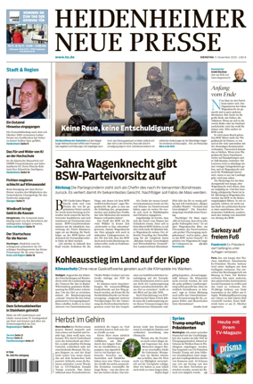Cover of Heidenheimer Neue Presse