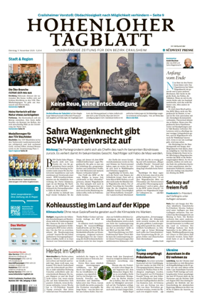 Cover of Hohenloher Tagblatt