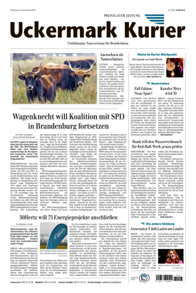 Cover of Prenzlauer Zeitung