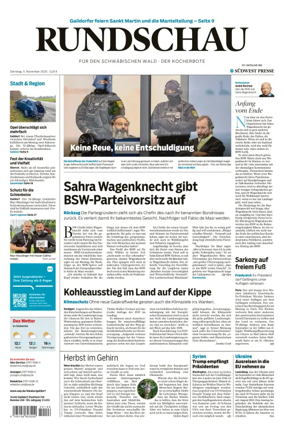 Cover of Rundschau für den Schwäbischen Wald – Der Kocherbote