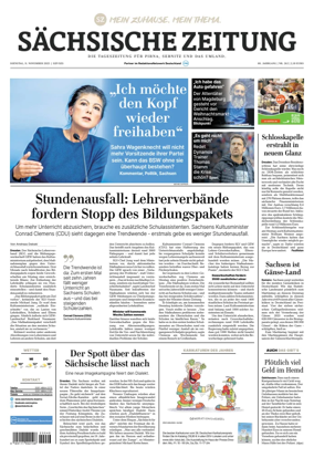 Cover of Sächsische Zeitung (Pirna Sebnitz)