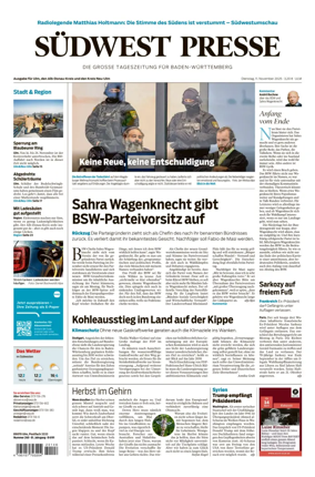 Cover of Südwest Presse (Ulm)