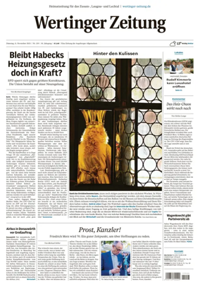 Cover of Wertinger Zeitung