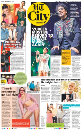 Cover of Hindustan Times (Ranchi) - Live