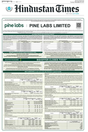 Cover of Hindustan Times ST (Jaipur)