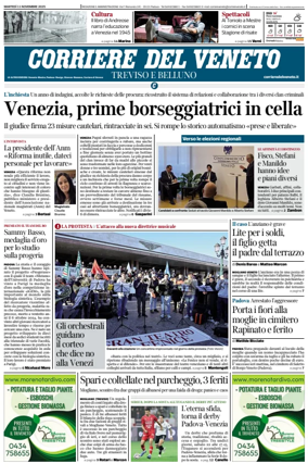 Cover of Corriere del Veneto (Treviso e Belluno)