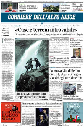 Cover of Corriere dell'Alto Adige