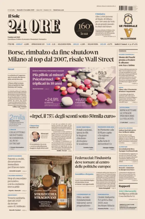 Cover of Il Sole 24 Ore