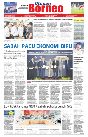 Cover of Utusan Borneo (Sabah)