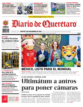 Cover of Diario de Queretaro