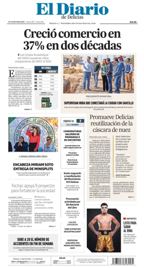 Cover of El Diario de Delicias