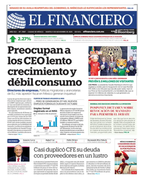 Cover of El Financiero