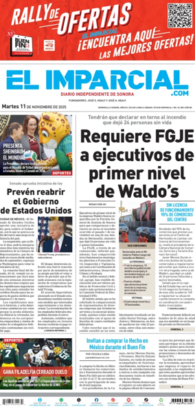 Cover of El Imparcial