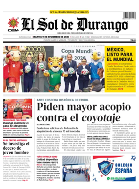 Cover of El Sol de Durango