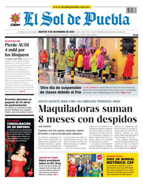 Cover of El Sol de Puebla