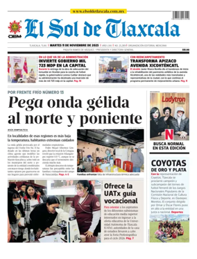 Cover of El Sol de Tlaxcala
