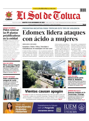 Cover of El Sol de Toluca